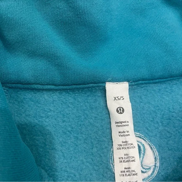Lululemon Scuba Oversized Funnel Neck Half Zip Oceanic Blue - Picture 3 of 6